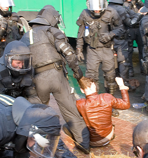 Police Brutalizing Demonstrators